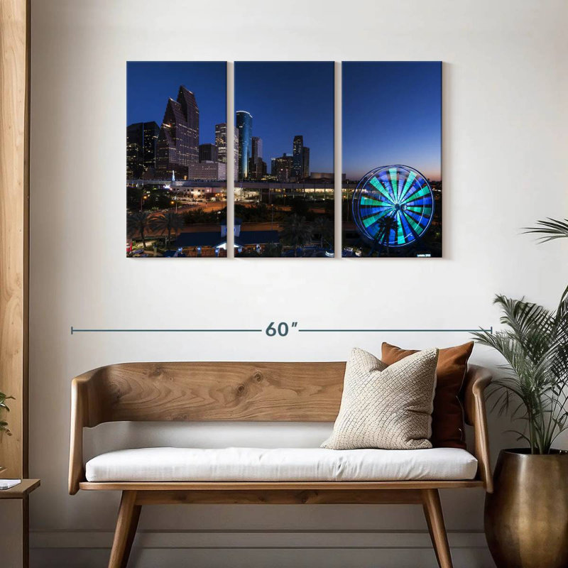 Sireci Houston Skyline, 28" H x 45" W