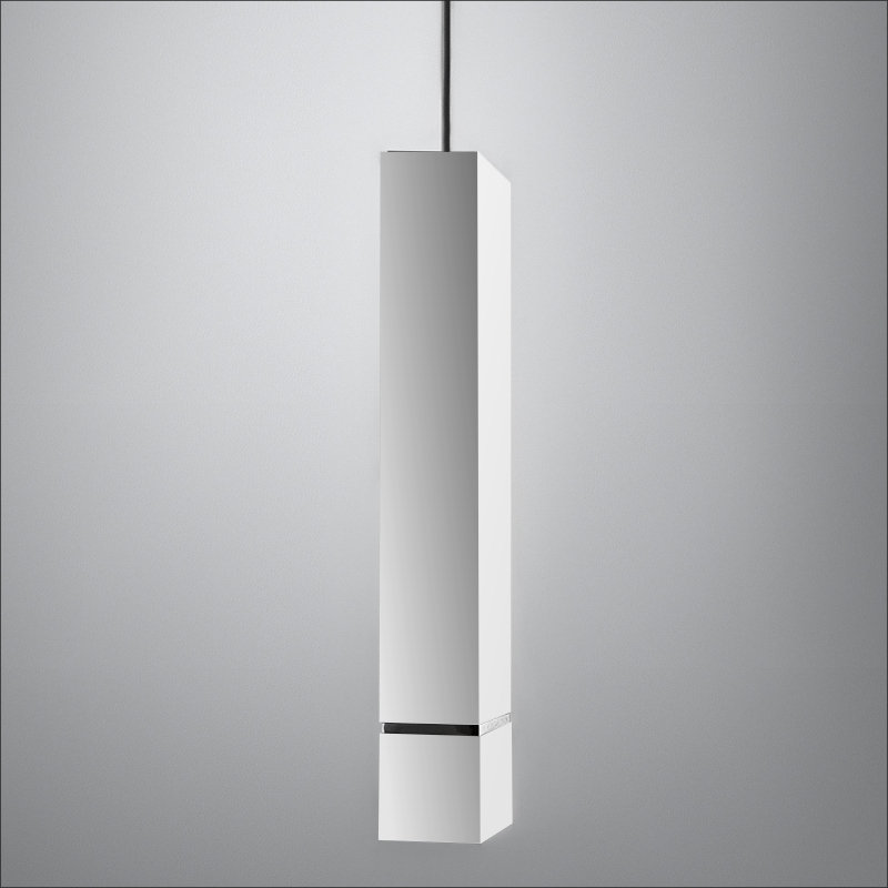 Darma 1 - Light Single Square / Rectangle LED Pendant, White