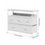 Multi-Function Steel-Wood 5-Drawer Storage Cabinet with Fabric Drawers, and Power Outlets-1700506733