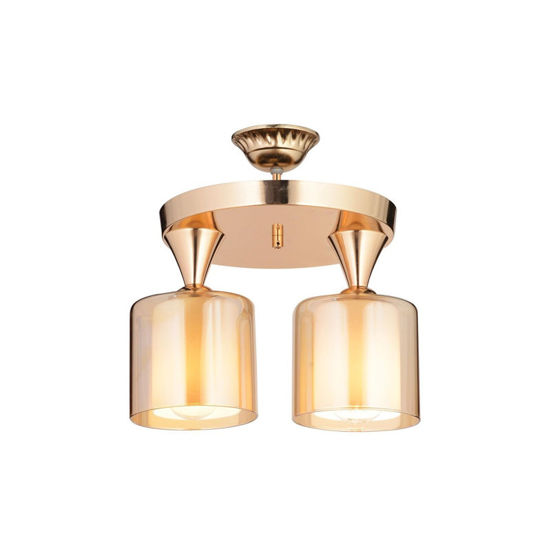 Plafonnier semi-encastré 2 lumières 9,84 po