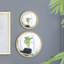 Miroir circulaire avec cadre en fer-547269139