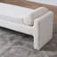 Banc rembourré en tissu de style japonais de style japonais de style contemporain de 59,1 po Nexus