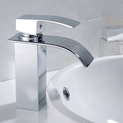 Chrome Bathroom Faucet,Faucet For Bathroom Sink, Single Hole Bathroom Faucet Modern Single Handle Vanity Basin Faucet
