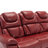Home Theater Seating Manual Recliner Chair With Center Console And LED Light Strip For Living Room-99046991