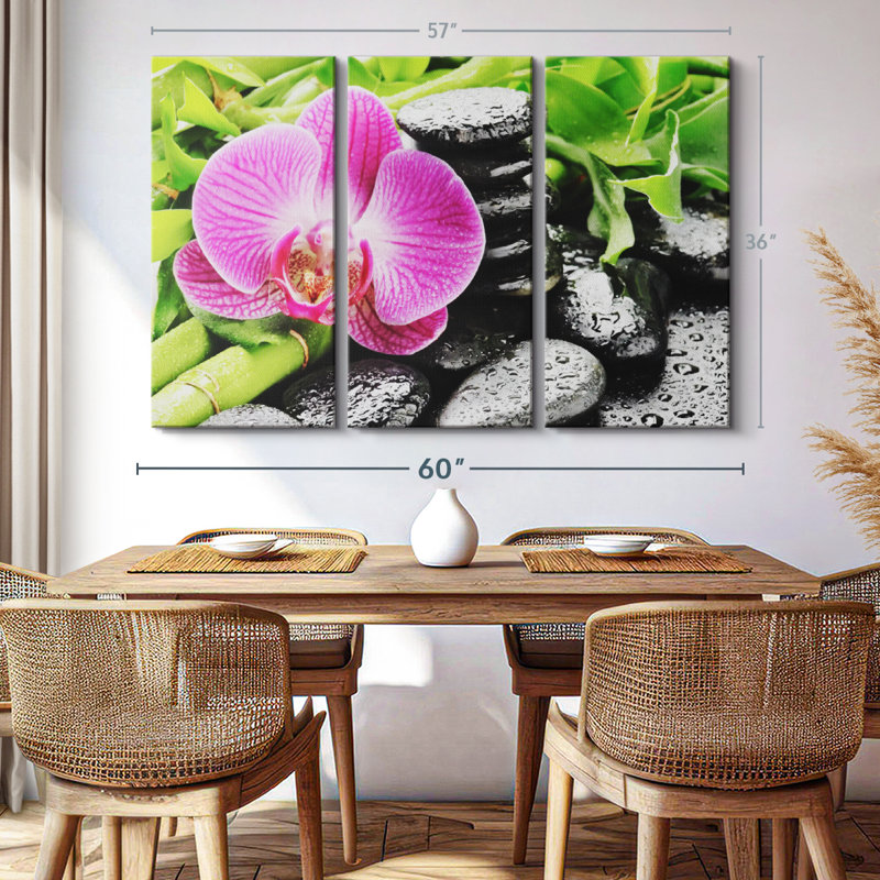 «Zen Stones For Spa» sur toile, H 36 po x l 57 po