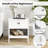 2-tier End Table w/Drawer Open Storage Shelf 2 Tiers Nightstand Bedroom-789190772