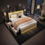 Storage Bed With 4 Drawers, USB Ports & LED Lights, Linen Upholstered Wingback Bed Frame, Grey & Beige-1727974176-1725202036