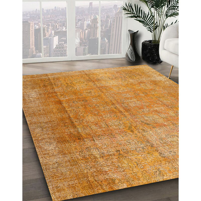 Tapis 100% traditionnel lavable à la machine 3227, Carré 4 pi