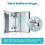 65mm W 60mm H Medicine Cabinet Mirror 3 Adjustable