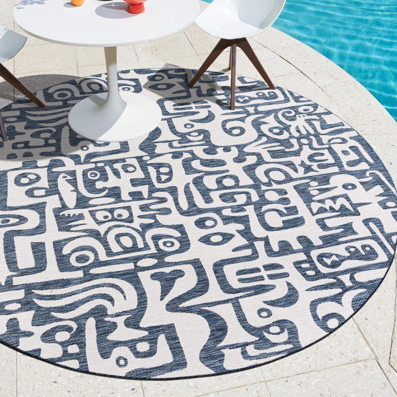 Lyric Hower Indoor/Outdoor Area Rug, Round 13'1"