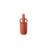 Ceramic Round Bottle Vase with Side Ring Handles Design SM Matte Finish Cider Orange..3.25"x3.00"x8.00"H