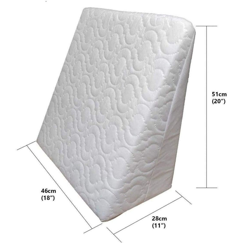 Eirwyn Noise Wedge Foam L51 x W46cm Medium Support Pillow Wedge Pillow