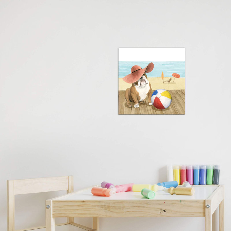 «Let Go for a Boardwalk I» par Grace Popp - reproduction d'art, Pas de tapis, Toile tendue, H 26 po x l 26 po x P 1,5 po