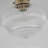 1-Light Vintage Glass Semi Flush Mount