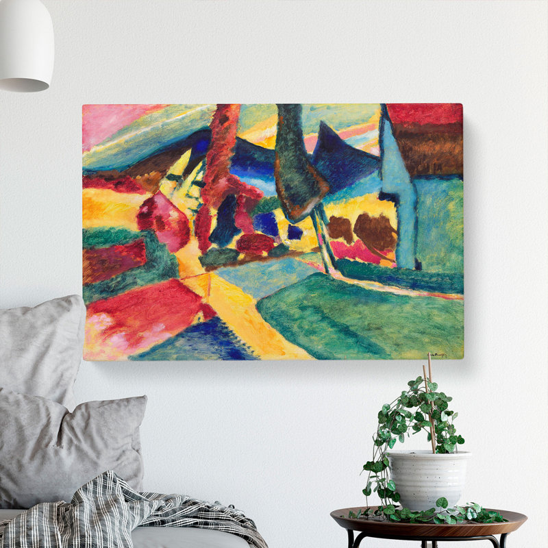 Landscape With Two Poplars by Wassily Kandinsky - Wrapped Canvas, 35cm H x 50cm W x 3cm D