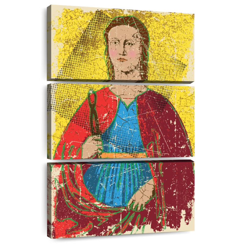 Leisha demi-teinte Saint Apollonia, H 32 po x l 20 po