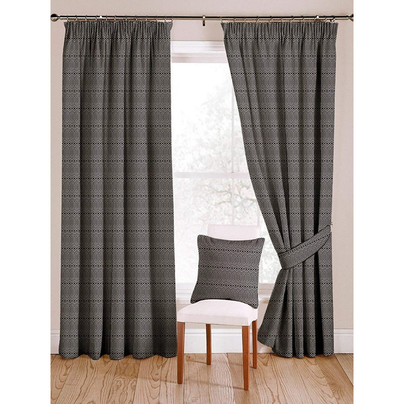 Cynthia Blackout Curtain Pair, 228 W x 137 D cm