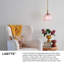 Petit luminaire suspendu Lisette avec verre nervuré-1249565255