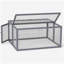Cage à lapin pliante avec portes verrouillables et piquets de sol