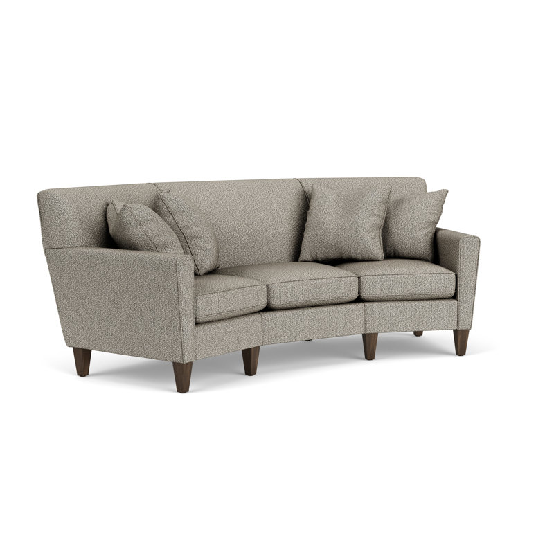 Upholstered 96'' Sofa, Dark Gray Polypropylene/Olefin