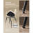Synthetic Leather Upholstered Dining Chairs with Stitching-1896562233