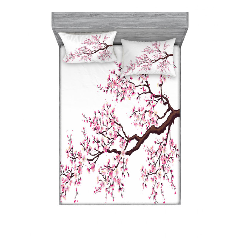 Ensemble de draps à branches, Ensemble de draps pour lit double avec un drap-hou