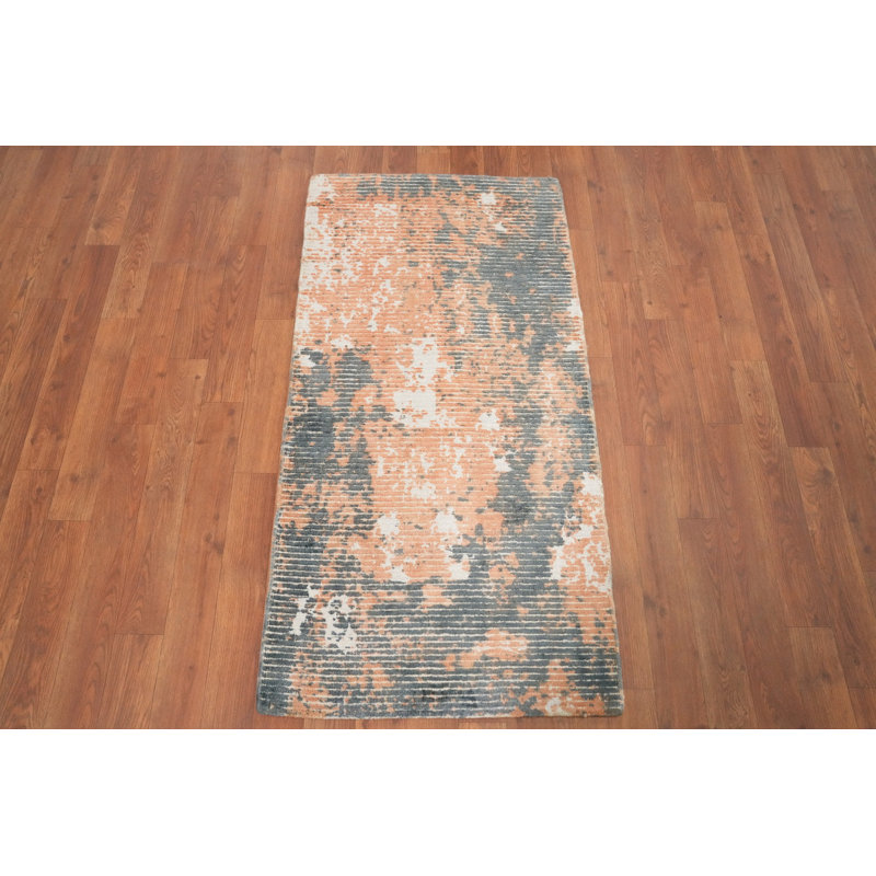 Tapis contemporain à motif délavé 2x4