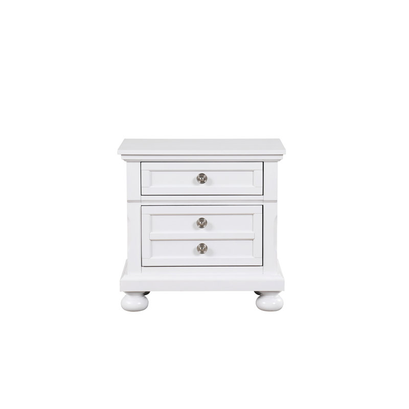 Table de chevet Meade, Blanc