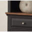 Armoire de gauche avec finition héritage, sans assemblage, idéale pour organiser et présenter des livres et des décorations
