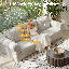 Canapé confortable de 89 po à 3 places pour le salon, canapé moelleux avec housse lavable, coussins de soutien et structure robuste-240306826
