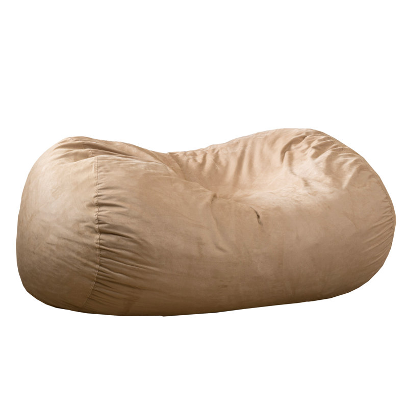 Fauteuil à billes cylindrique en microfibre Marlin