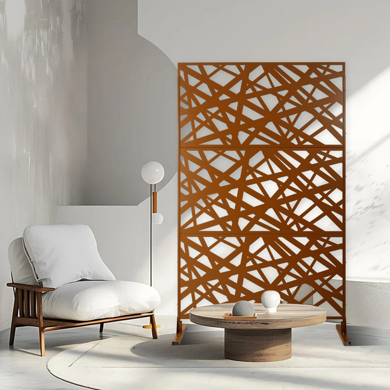 Écran d'intimité extérieur et intérieur, Brun