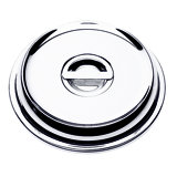 Menu & Banquet Cover for Round Plate 13" - 12 Pieces - Stainless Steel