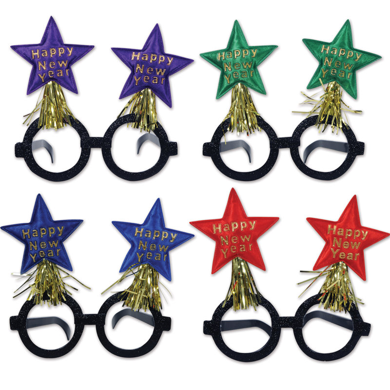 Lunettes scintillantes de nouvel an