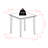 Chadwell Set Dining Table With X-back Chairs, Walnut-174362282