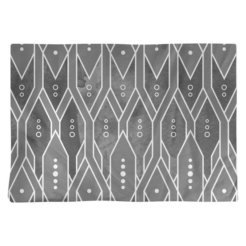 Récapitulatif de coton 18 po treillis, Gris, Sergé de polyester