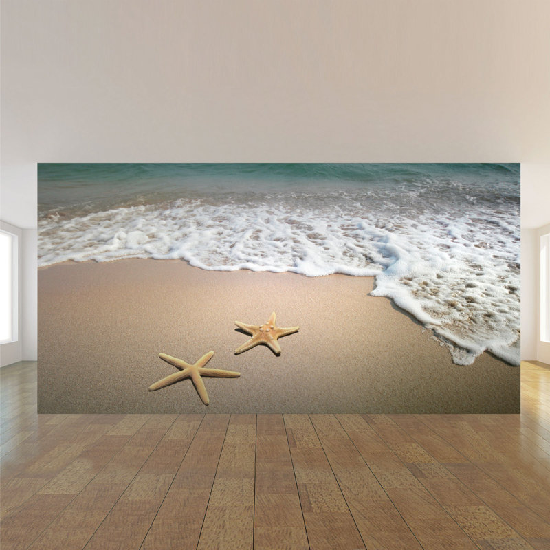 Panneau de papier peint Woodfin Beach, L 100,08 po x l 192 po