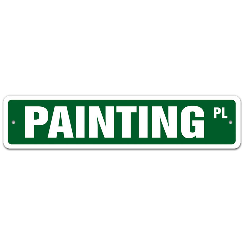 Plaque de rue Nik, H 7 po x l 30 po x P 0,1 po
