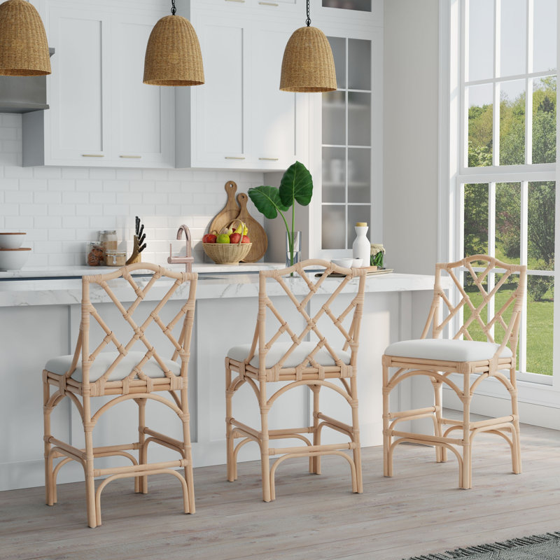 Alderson Upholstered Counter Stool, Natural, Counter Stool (27.5" Seat Height)