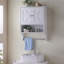 Armoire de rangement au-dessus de la toilette avec tablettes réglables-503065992