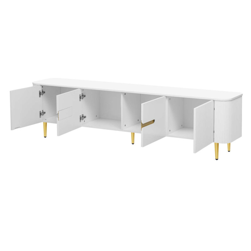 78.7''Minimalist TV Stand For Tvs Up To 85 Inches, White