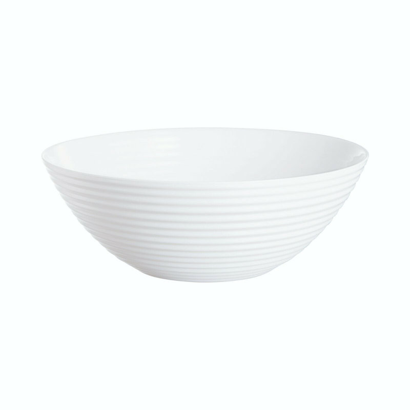 Luminarc Harena Glass Salad Bowl, White