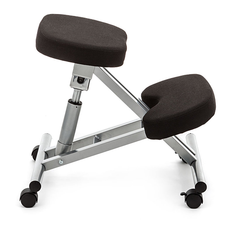 Gareth Upholstered Adjustable Height Counter Stool with Metal Frame