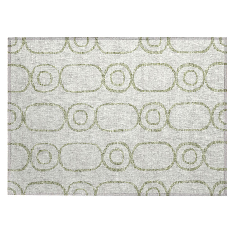 Machine Washable Indoor/Outdoor Dyar ACN2344 Geometric Rug
