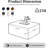 Compression Modular Sectional Ottoman for Sectional Sofa Component, Modern Flannel Upholstered Footstool with Pocket Springs, No Assembly Roll-Pack Pouf for Living Room, Black-398389477