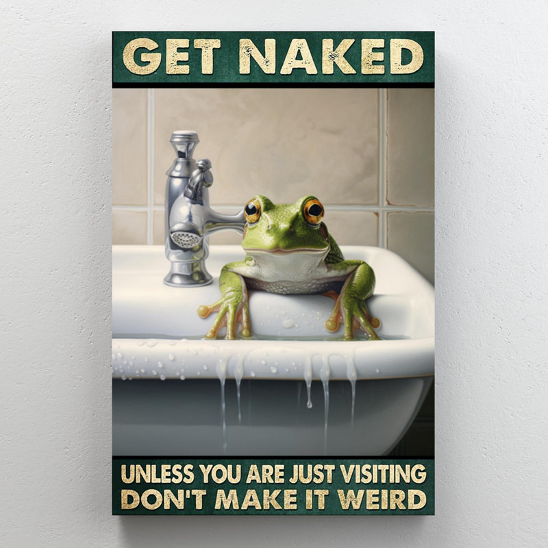 Grenouille dans l'évier, H 20 po x l 16 po x P 1,25 po
