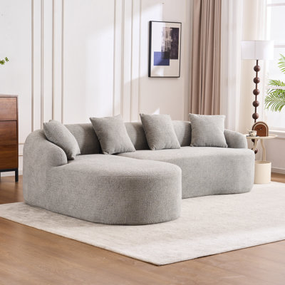Modern Compression L-Shaped Sectional Sofa