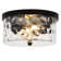 Alixandra 2-Light Flush Mount Ceiling Light With Clear Hammered Glass
