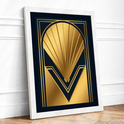 Sunburst Art Deco - Framed Print