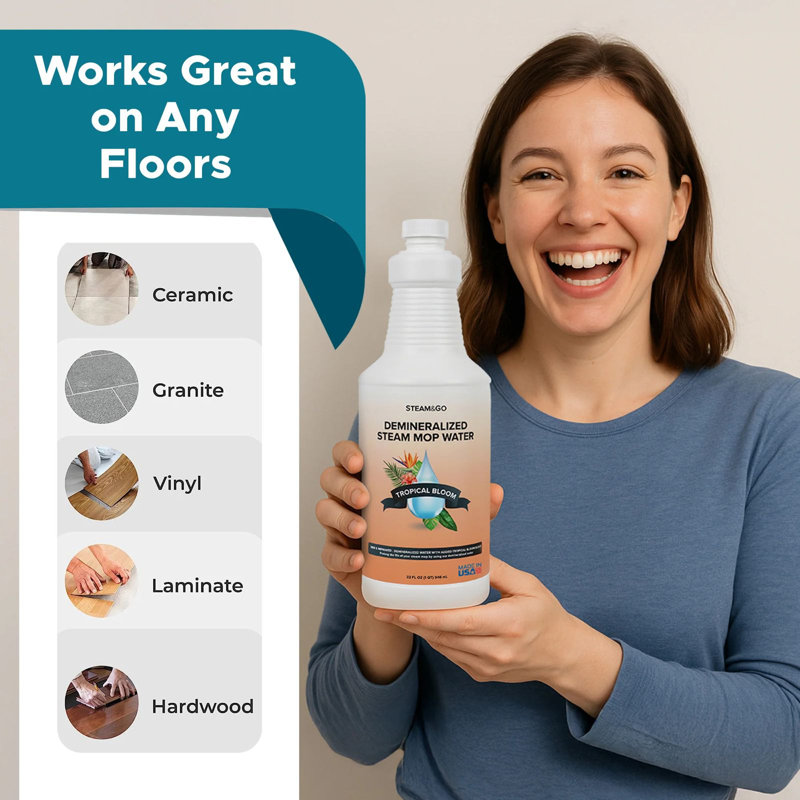  Steam & Go Scented Demineralized Mop Water - Tropical Bloom